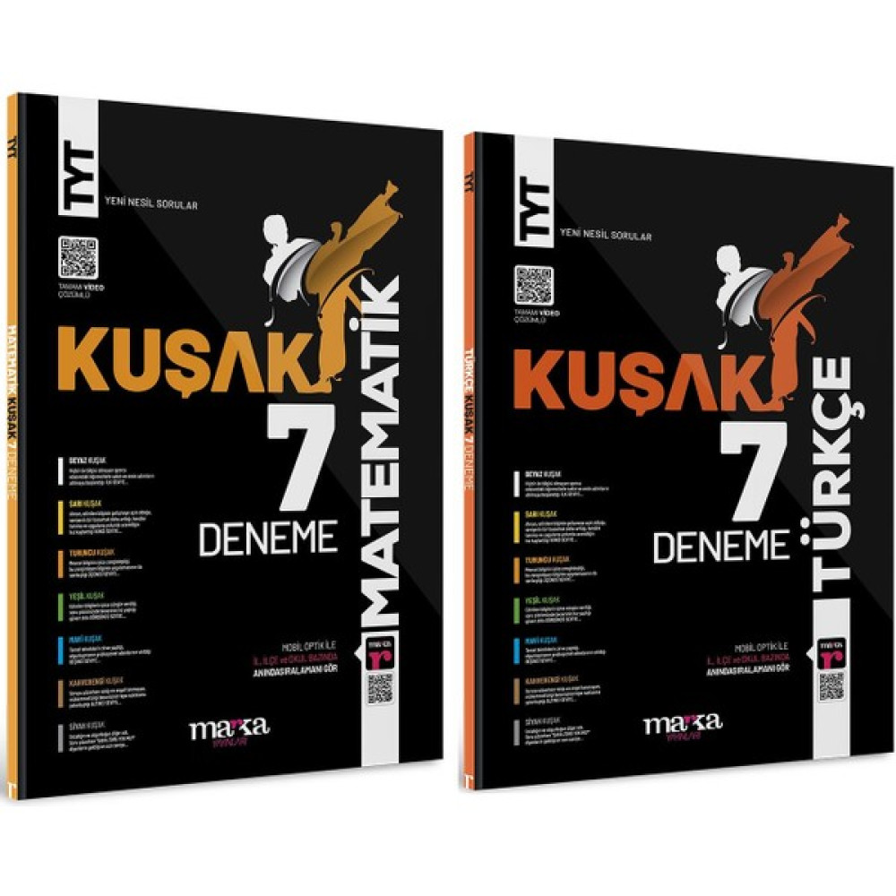 Marka Yayınları TYT Türkçe ve Matematik Kuşak Deneme Seti 2 Kitap Temel Yeterlilik Testi (TYT) Fiyatı