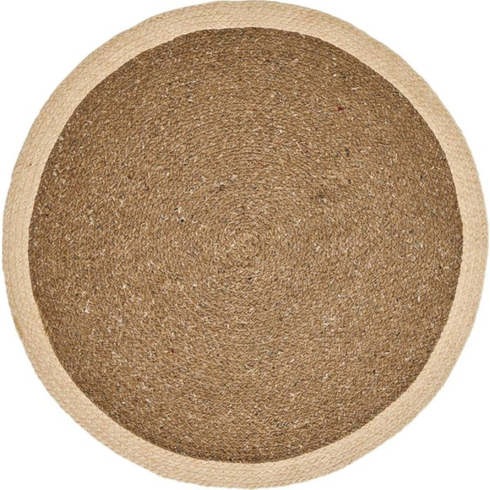 Markaev Clara Dokuma Jüt Halı - Krem - 90X90 cm - 90 x 90 cm - Kahverengi - Krem Salon Halısı Fiyatı