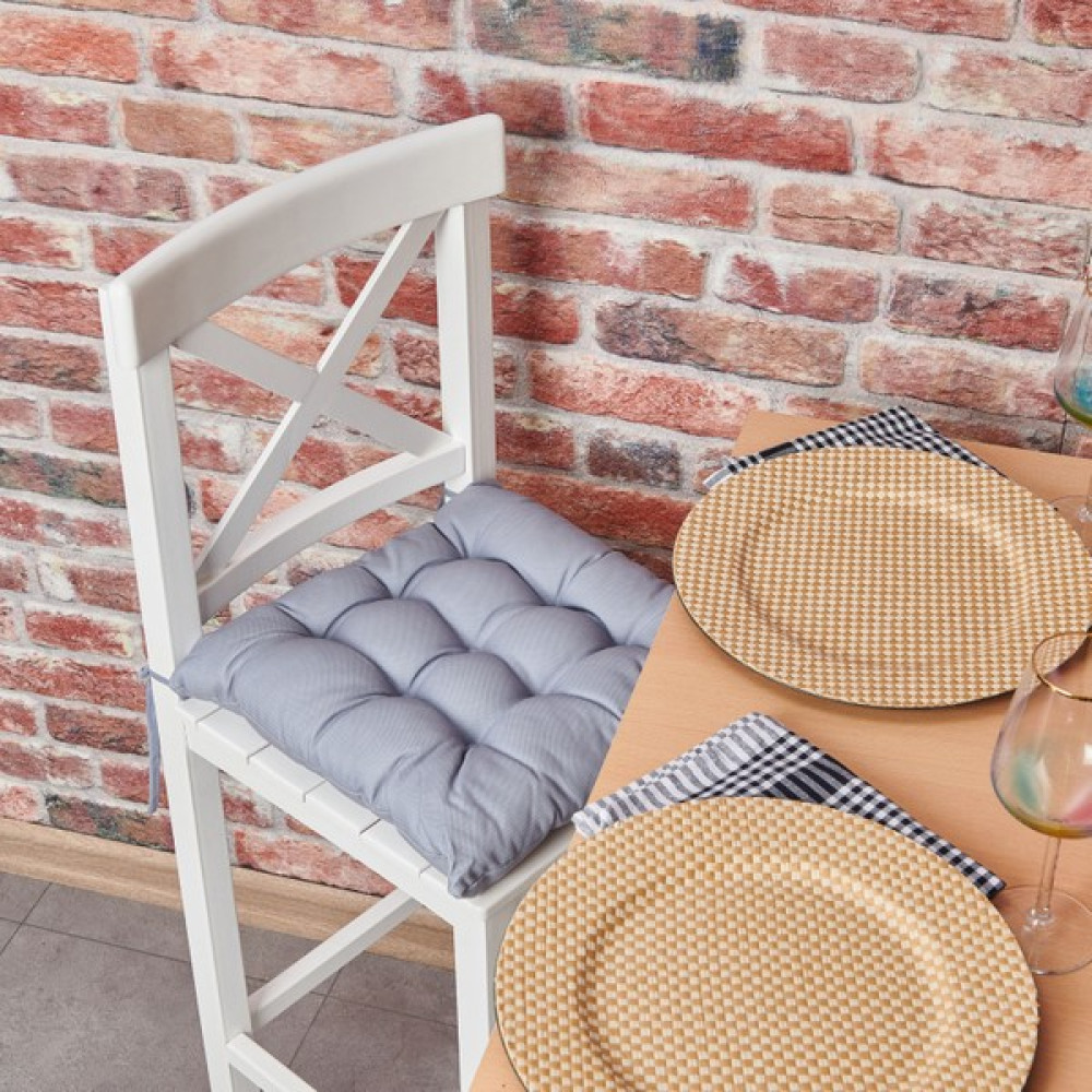 Markaev Sandalye Minderi - Gri - 40X40 cm - 40 x 40 cm Salon & Oturma Odası Tekstili Fiyatı