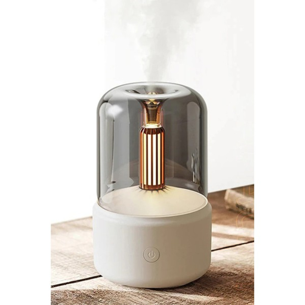 Markafox Silindir Model Ledli Hava Nemlendirici Dekoratif Buhar Püskürtücü Buhar Makinesi Humidifier Hava Temizleme - Nemlendirme Cihazları Fiyatı