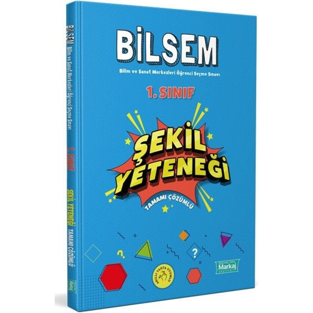 Markaj Yayınları 1. Sınıf Bilsem Hazırlık Şekil Yeteneği Tamamı Çözümlü Kaynak Kitapları Fiyatı