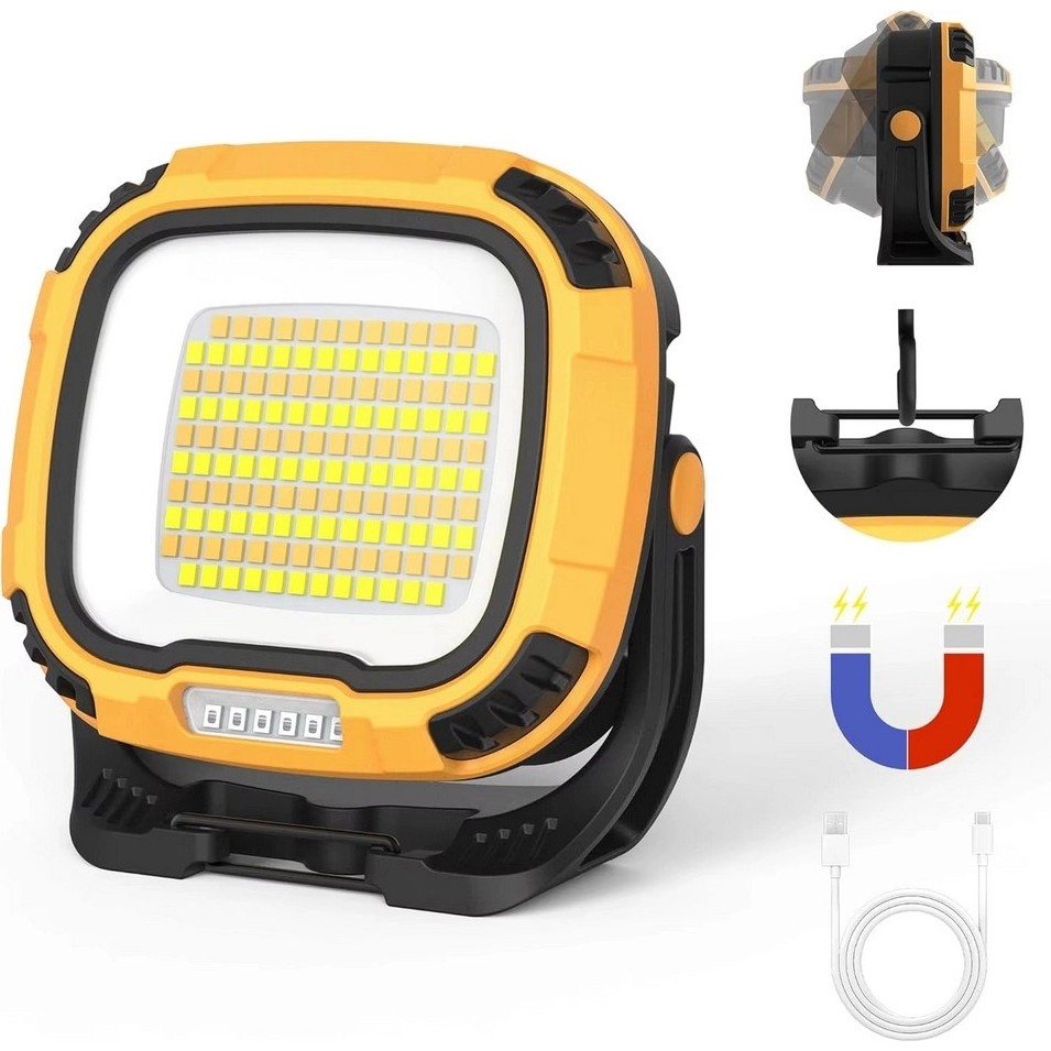 Markalonya WS-582 LED Çalışma Feneri, 3500 Lümen, Powerbank Özellikli, Mıknatıslı, USB Şarjlı, Tripod Bağlantılı, Taşınabilir Aydınlatma Kamp, Avcı... Taşınabilir Şarj Cihazı - Powerbank Fiyatı