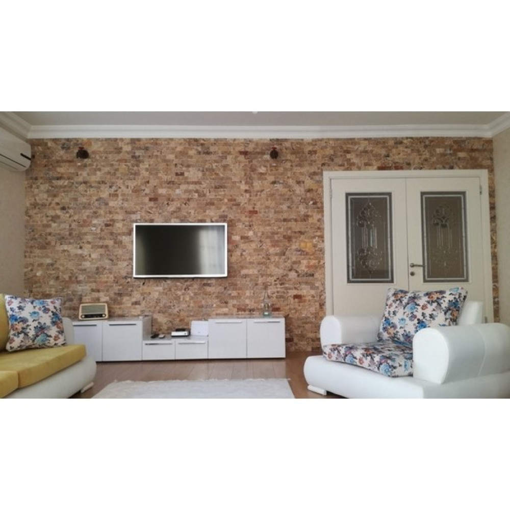Markataş 5X10Cm Scabos Doğal Taş Patlatma Mozaik Duvar Kaplaması Dış Cephe Yalıtım Malzemeleri Fiyatı