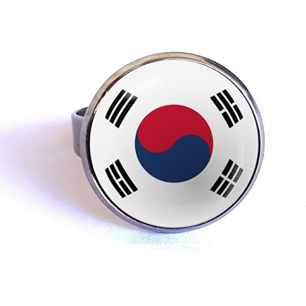 Market66 Güney Kore Bayrağı Yüzüğü South Korea Bayrak Paslanmaz Çelik Yüzük Ayarlanabilir Yüzük - Standart Bijuteri Yüzük Fiyatı