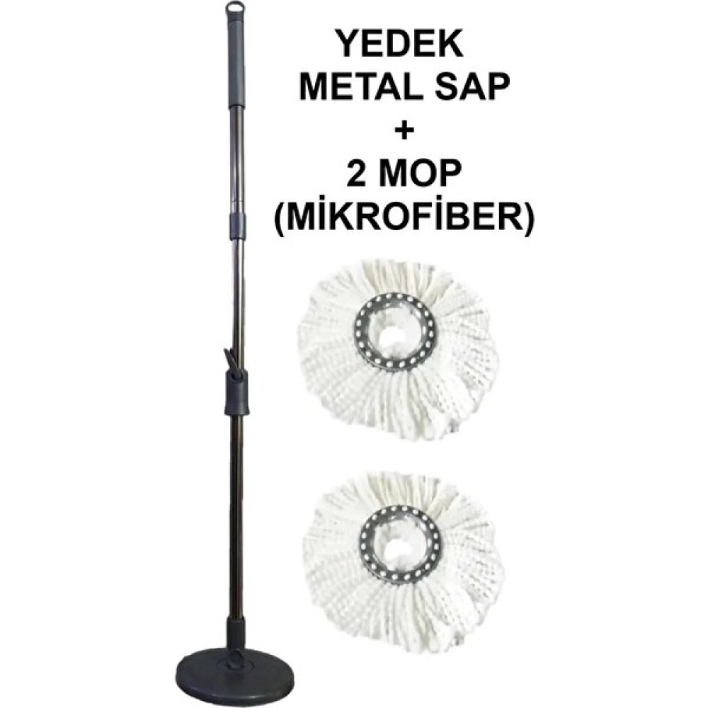 Marketcik Vipix Tüm Temizlik Seti Kovalarına Uyumlu Metal Yedek Sap 2 Mop Temizlik Malzemeleri Fiyatı
