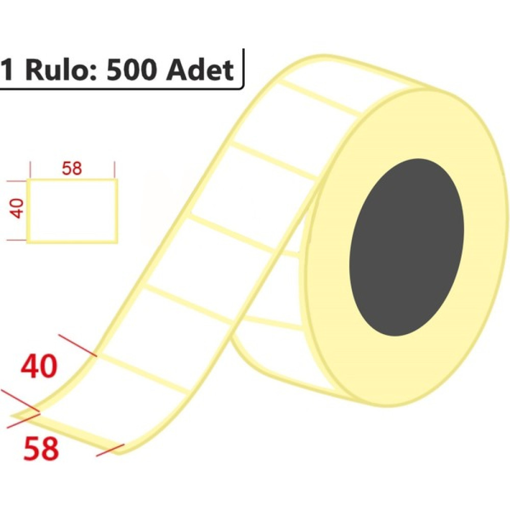Marketix 40X58 mm Termal Terazi Etiketi 500'lü Sarım Oto Boyaları Fiyatı