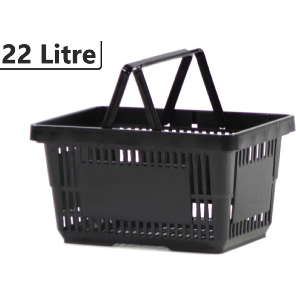 Marketix Plastik Market Alışveriş El Sepeti 22 Litre Siyah Sepet Fiyatı