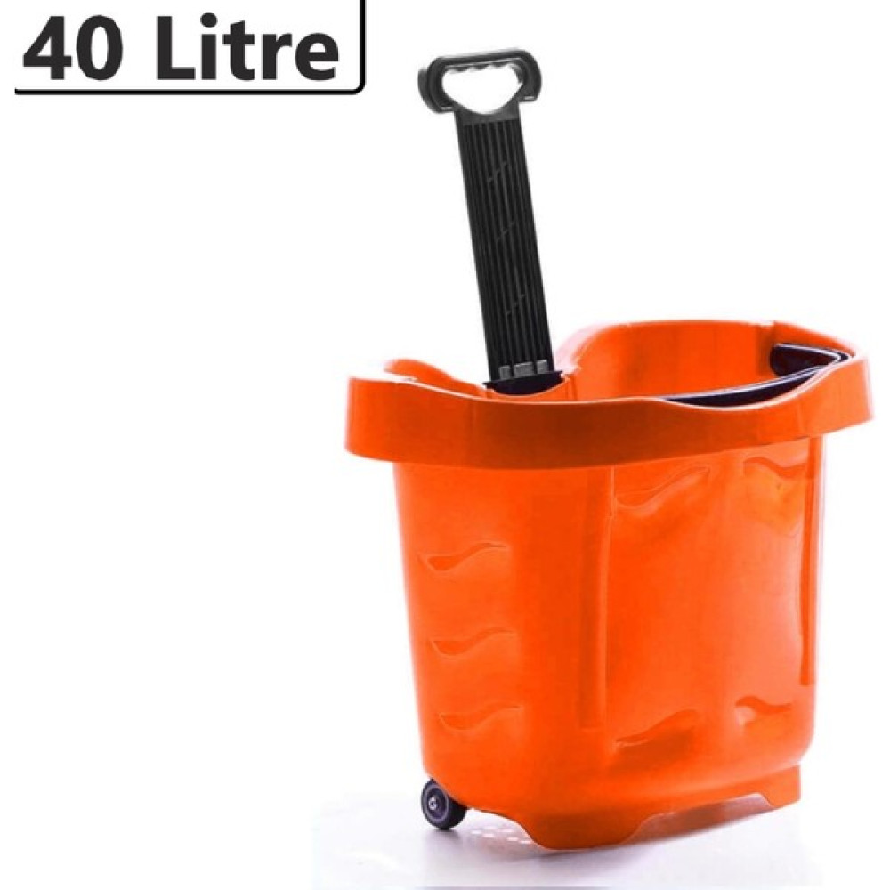 Marketix Tekerlekli Plastik Market Alışveriş El Sepeti 40 Litre Turuncu Sepet Fiyatı