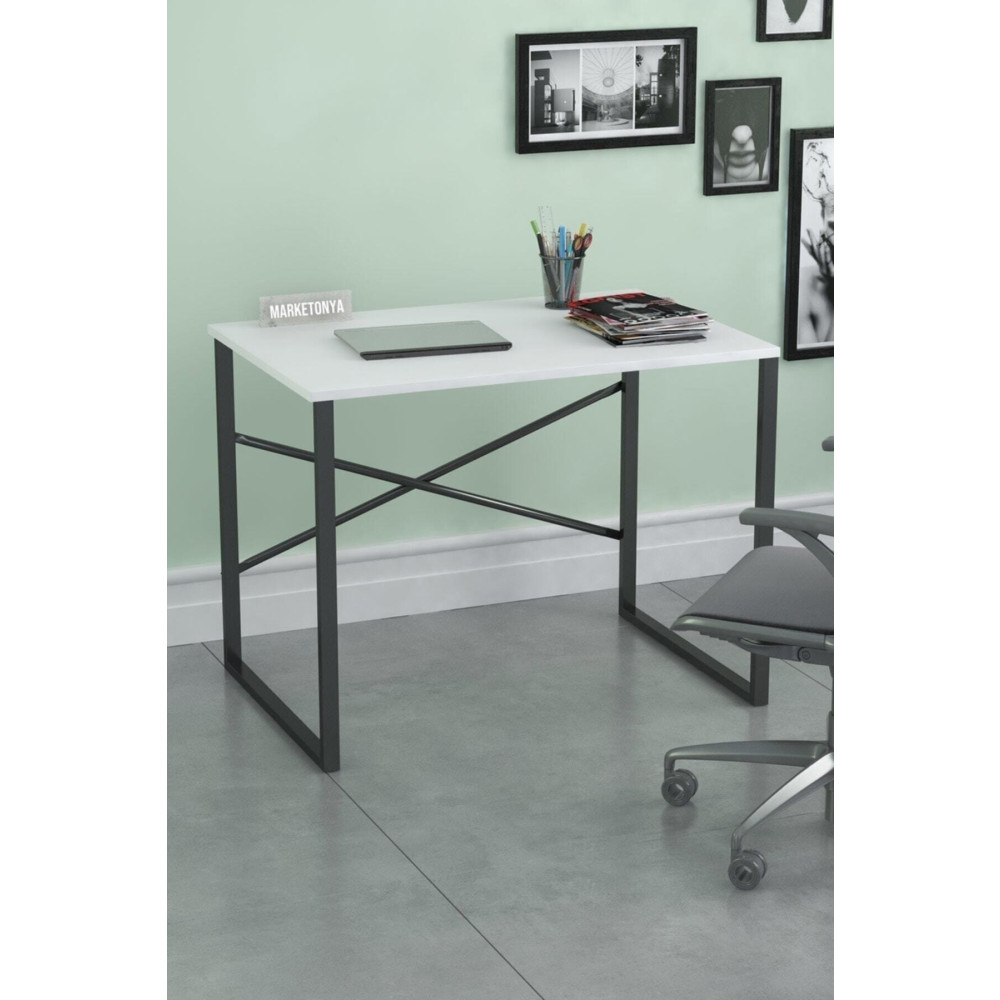 Marketonya 60x90 Cm Çalışma Masası Bilgisayar Masası Ofis Masası Beyaz Çalışma Masası Fiyatı