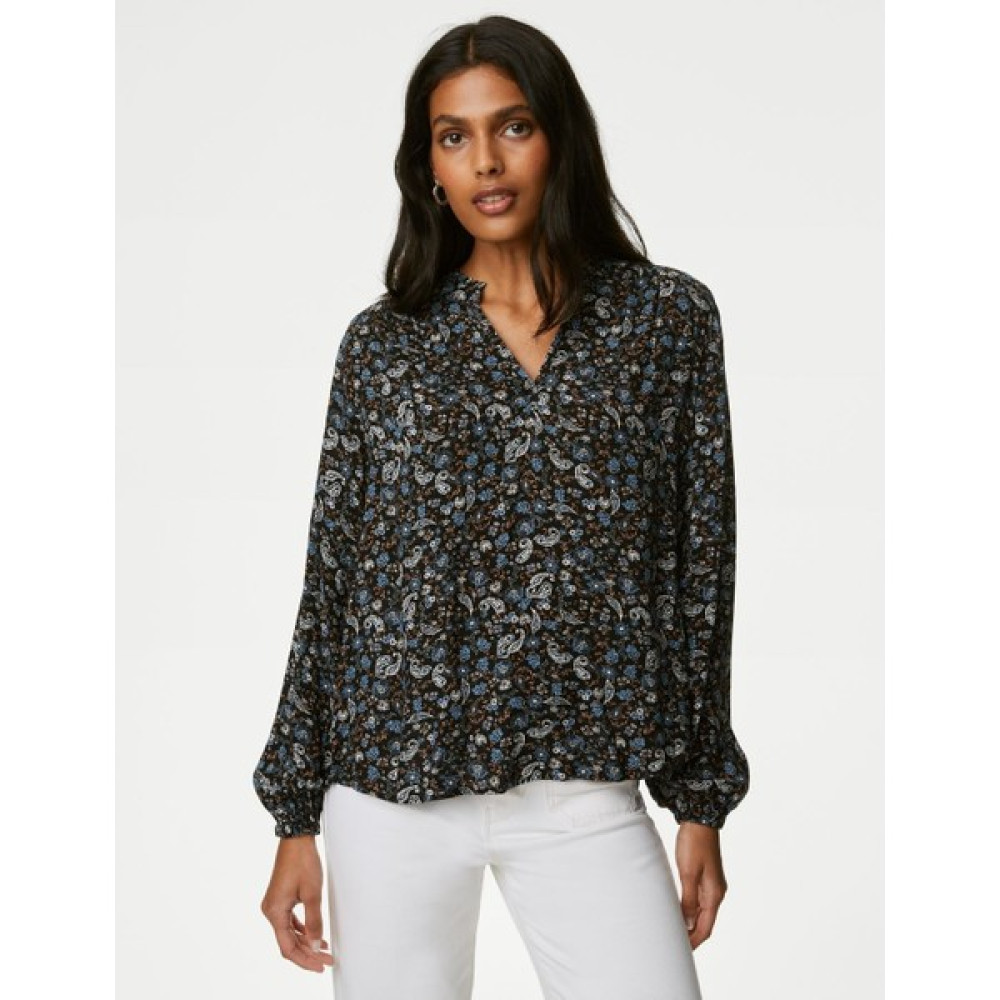 Marks & Spencer Regular Fit V Yaka Bluz Bluz Fiyatı