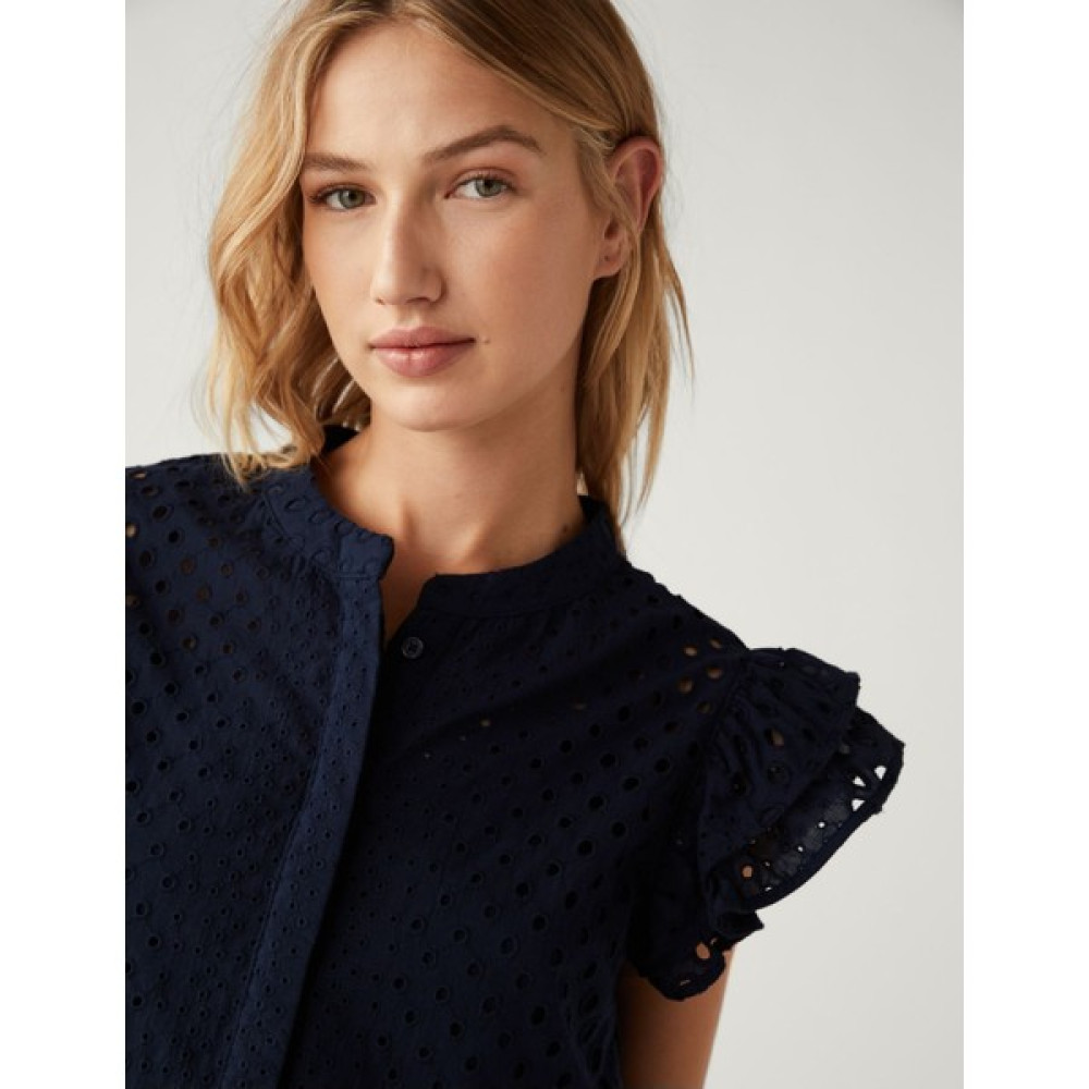 Marks & Spencer Saf Pamuklu Işleme Detaylı Bluz Bluz Fiyatı