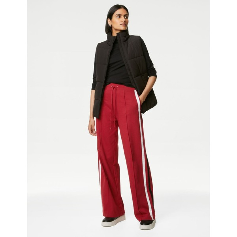 Marks & Spencer Şerit Detaylı Wide Leg Örme Pantolon Kadın Pantolon Fiyatı