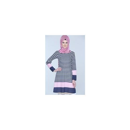 Marks & Spencer Siyah Çizgili Bayan Tunik