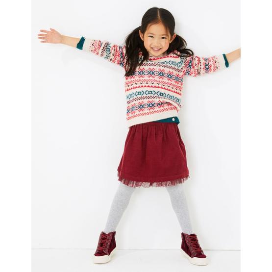 Marks & Spencer Yeşil Desenli Bayan Kazak