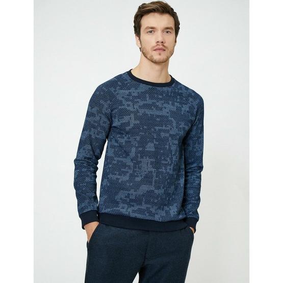 Marks & Spencer Yeşil Desenli Bayan Kazak