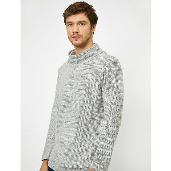 Marks & Spencer Yeşil Desenli Bayan Kazak