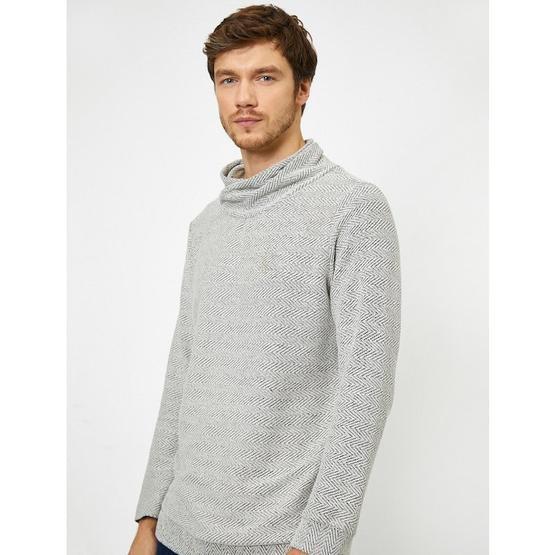 Marks & Spencer Yeşil Desenli Bayan Kazak