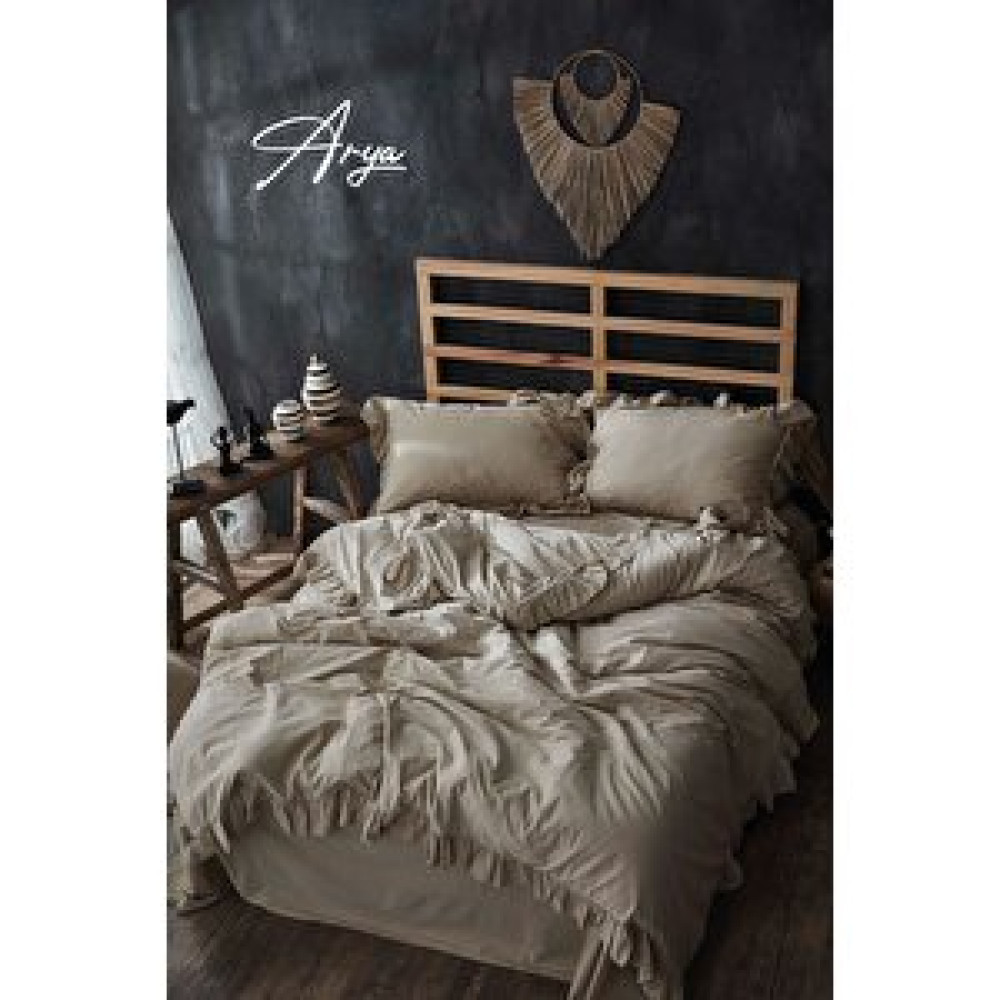 Marla Home Exlusive Pamuklu Nevresim Takımı Çift Kişilik Bej Nevresim Takımı Fiyatı