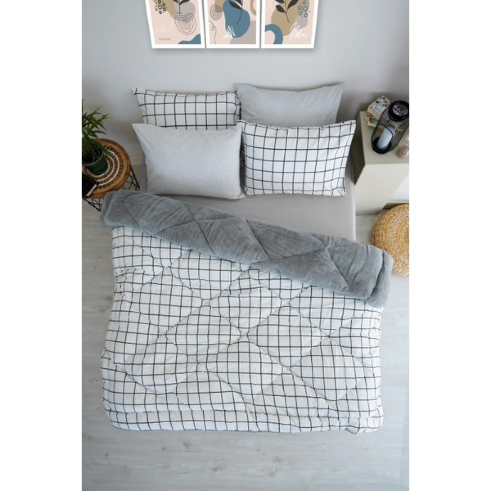 Marla Home Line Baklava Desen Çift Kişilik Uyku Seti - Beyaz Diğer Fiyatı