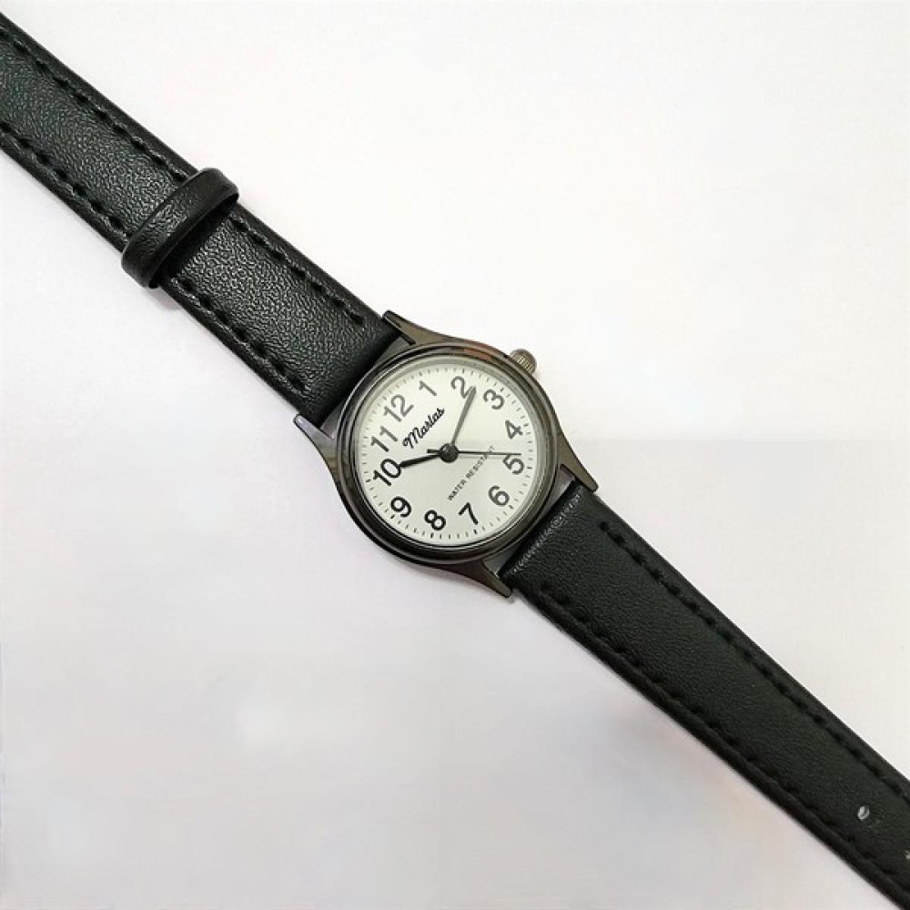 Marlas Retro Kadın Saati, Vintage Tasarım, Klasik, Siyah Kasa Rengi, Minimal Tasarım, Siyah Kayış Kordon, Beyaz Kadran Kol Saatleri Fiyatı