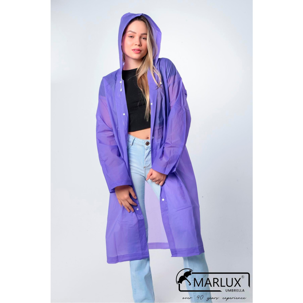 Marlux Kadın Erkek Yağmurluk Kapüşonlu Çıtçıtlı Eva Mor Yağmurluk M21mrc881r09 Standart Beden Kadın Yağmurluk Fiyatı