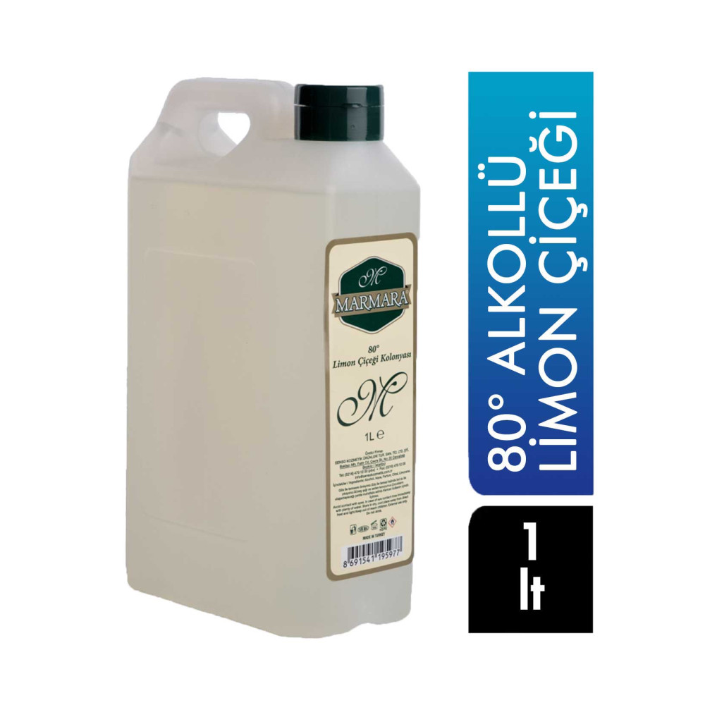 Marmara 80° Alkollü Kolonya 1 lt Limon Çiçeği Pet Kolonya & Gülsuyu Fiyatı