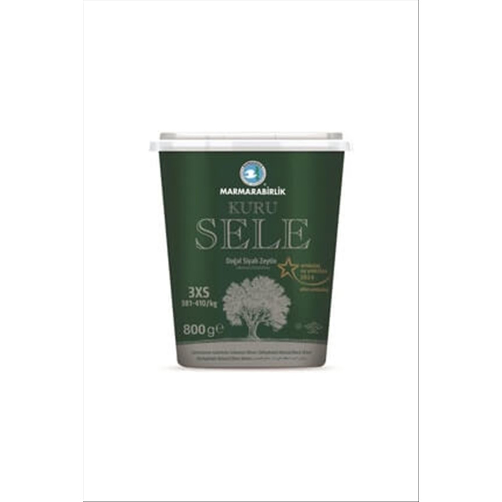Marmara Birlik Kuru Sele Siyah Zeytin (3XS) 381-410 800 g Zeytin Fiyatı