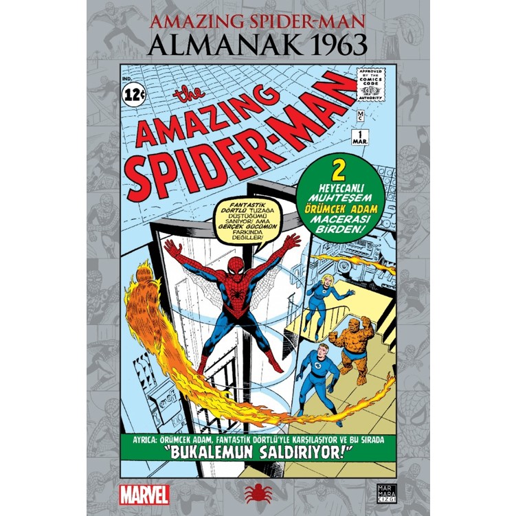 Marmara Çizgi Spider-Man Almanak 1963 - Stan Lee Ciltsiz 176 Sayfa Türkçe Yayın 2024 Çizgi Roman Fiyatı
