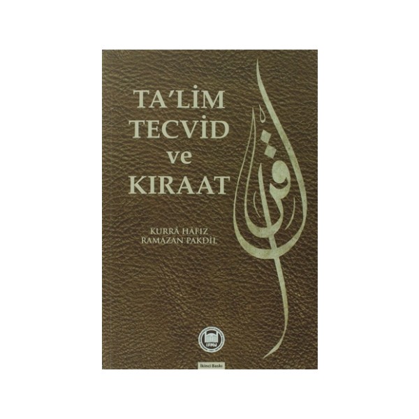 Marmara Üniversitesi İlahiyat Fakültesi Vakfı Ta'lim Tecvid ve Kıraat - Ramazan Pakdil 400 Sayfa Eğitim Kitabı M.Ü. İlahiyat Fakültesi Yayınları Diğer Fiyatı