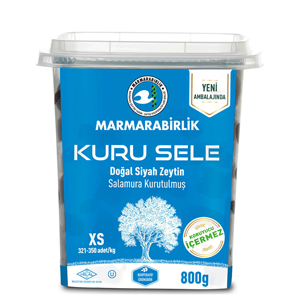 Marmarabirlik Kuru Sele Zeytin Xs Boy 800 Gr Zeytin Fiyatı