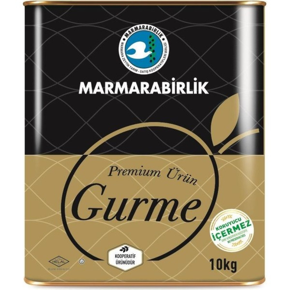 Marmarabirlik L Gurme Yağlı Sele Siyah Zeytin 231-260 10 kg Teneke Diğer Fiyatı