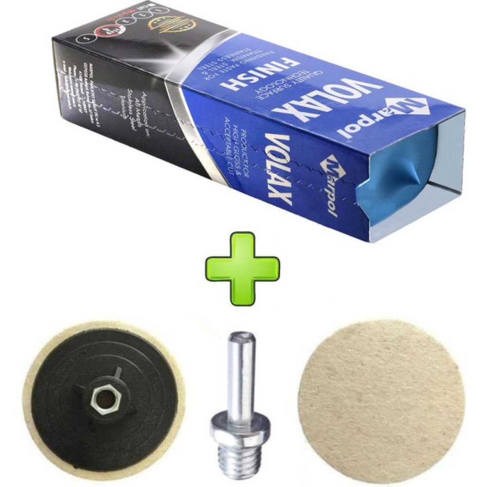 MARPOL Don Yağı Polisaj Parlatma Metal Cila 1 kg + Polisaj Keçesi 115 mm + Matkap Aparatı M14 Oto Bakım & Temizlik Ürünleri Fiyatı