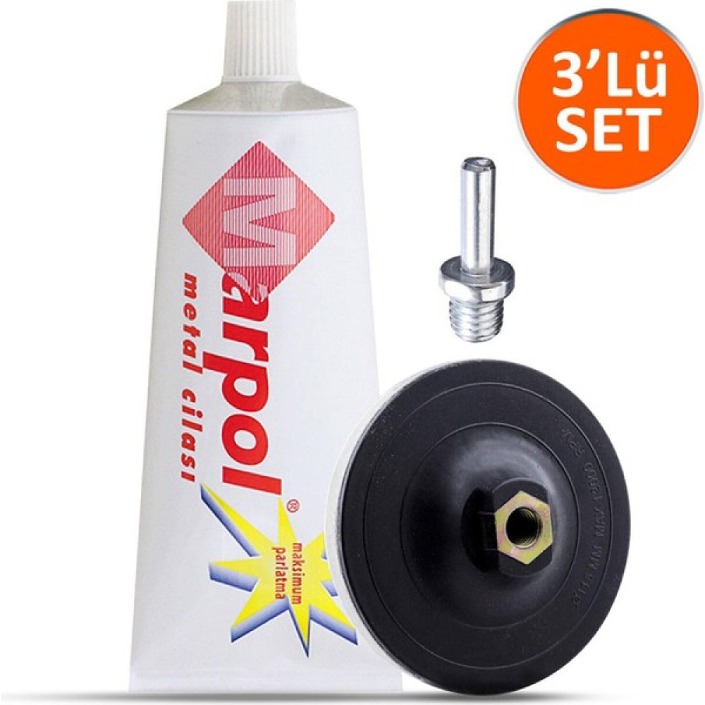 MARPOL Metal Parlatma Cilası Pasta Cila Otomotiv Parlatıcı 200 gr 3l'ü Set Cila / Polisaj Makinesi Fiyatı