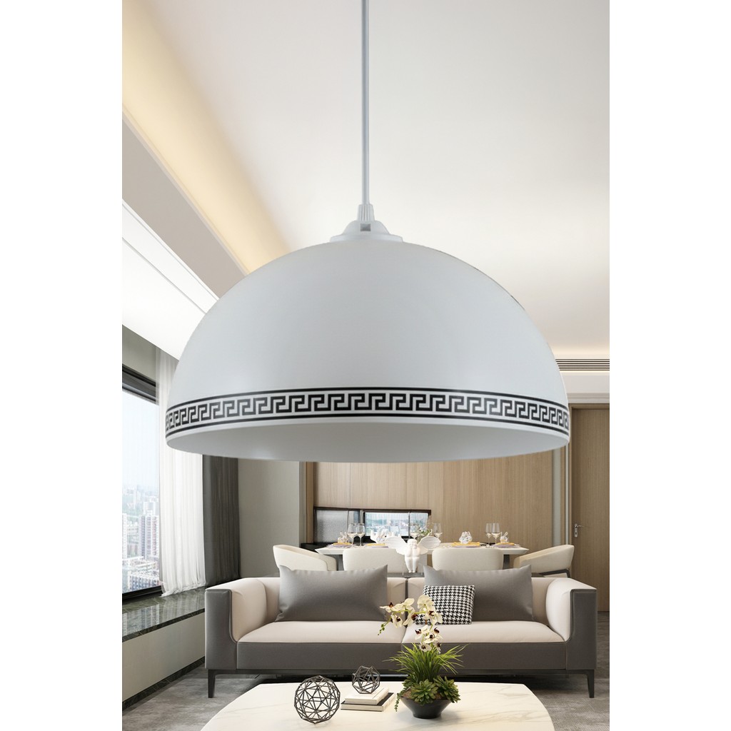 Marrien Luna Luxury Tekli Beyaz Metal Sarkıt (30 cm) Salon, Mutfak & Cafe için Dekoratif Avize Avize Fiyatı