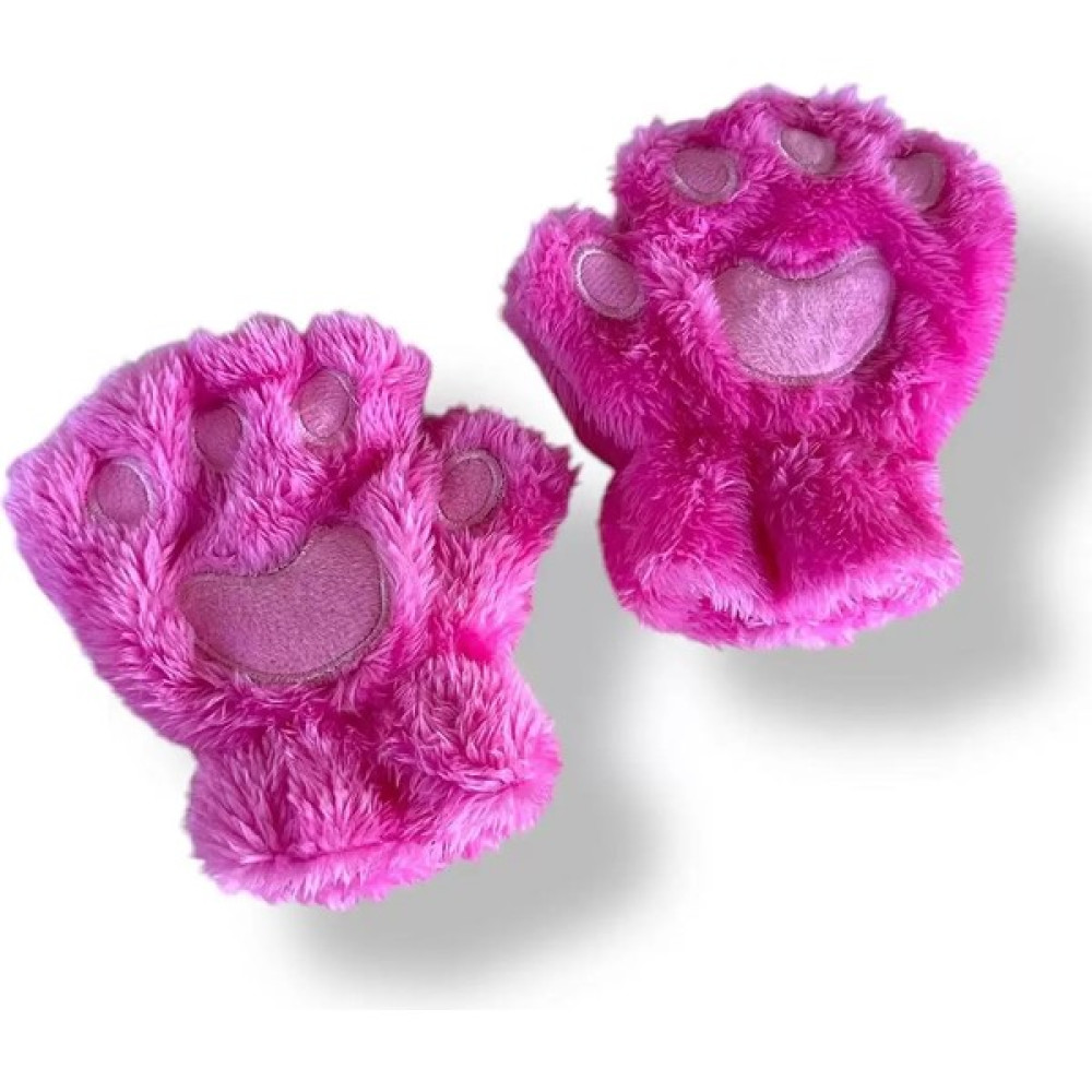 Mars Baby Kız Çocuk Parmaksız Patili Pembe Fuşya Peluş Eldiven Kadın Eldiveni Fiyatı
