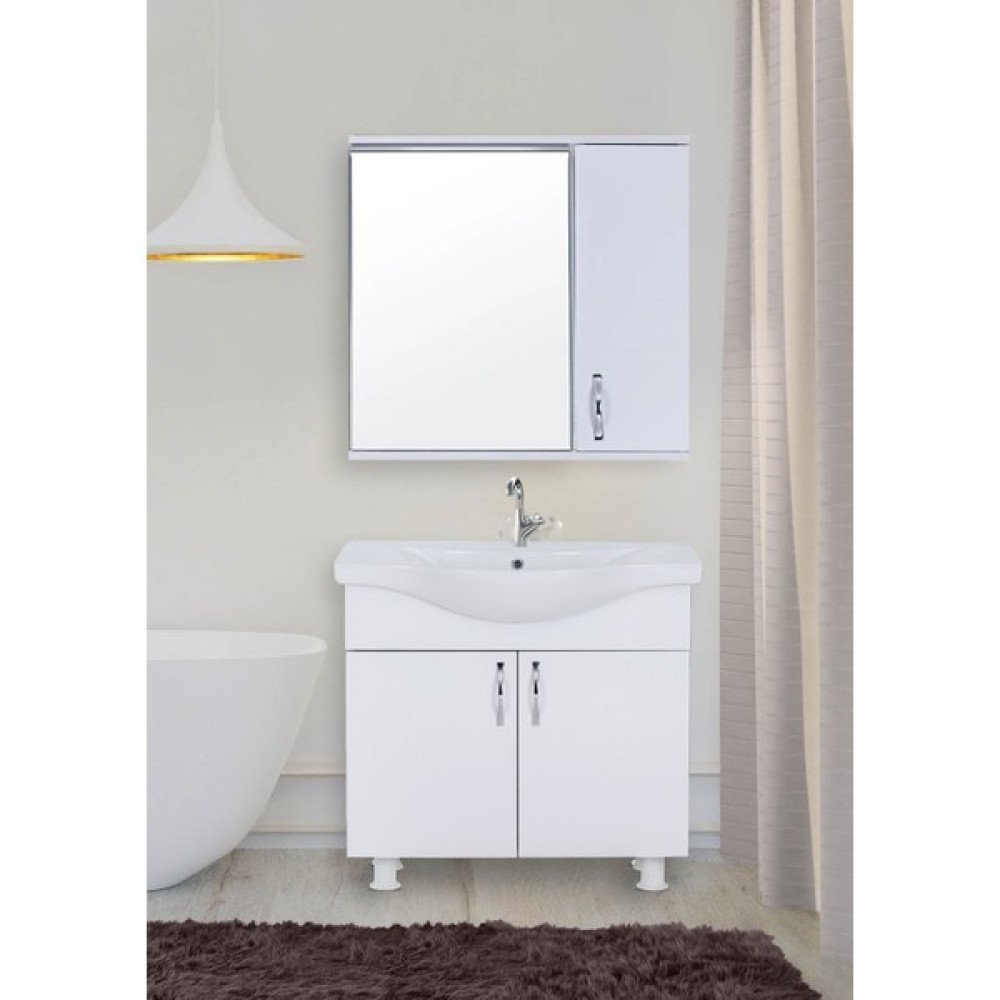 Mars Banyo Avşa 55 cm Mdf Banyo Dolabı Takımı - Beyaz Banyo Dolabı / Mobilyası Fiyatı