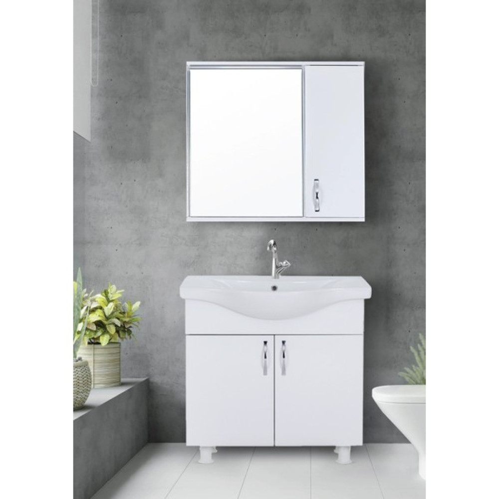 Mars Banyo Avşa 65 cm Mdf Banyo Dolabı Takımı MRS-067 - Beyaz Banyo Dolabı / Mobilyası Fiyatı
