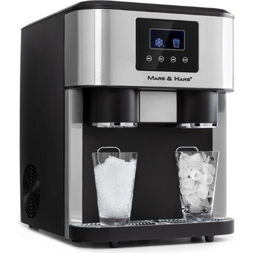 Mars & Hars Buz Yapma Makinesi ve Soğuk Su Sebili - LCD Dokunmatik Ekran (18KG Kapasiteli) Diğer Fiyatı