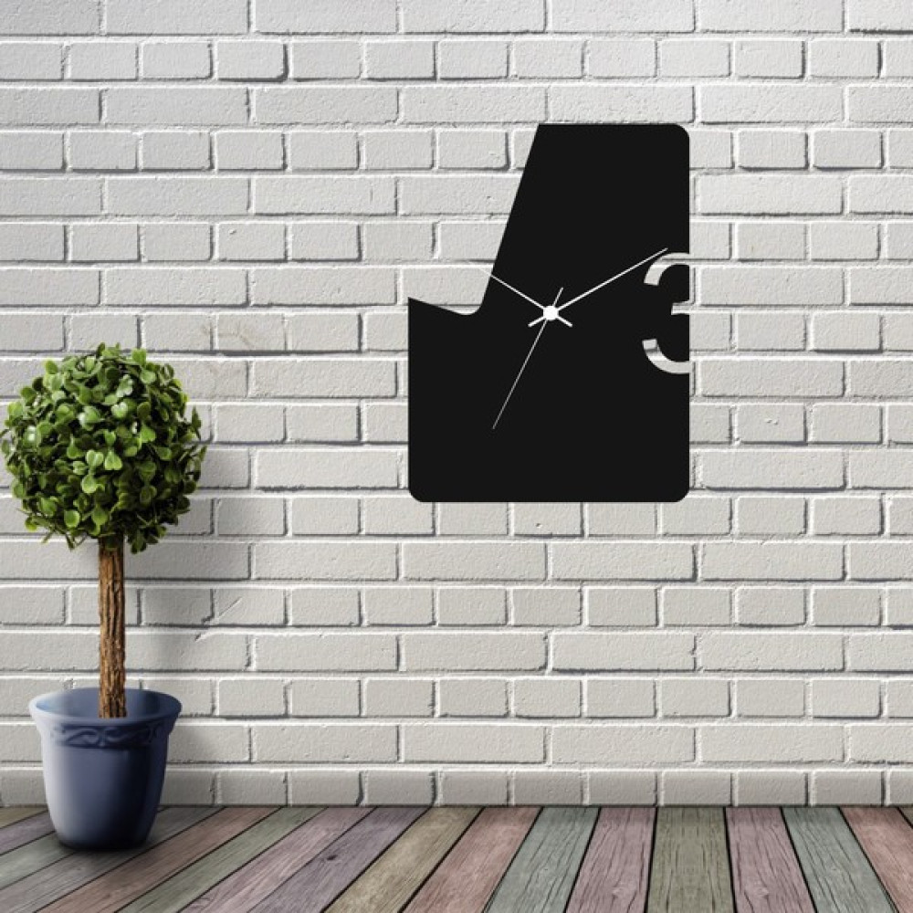 Marsel 3 Detay Kare Tasarım Duvar Saati - Siyah - 34 x 34 cm Dekoratif Saat Fiyatı