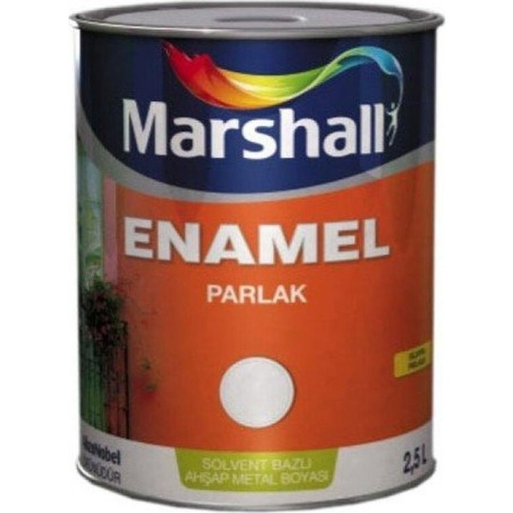 Marshal Enamel Parlak Sentetik Yağlı Boya 0.75 Lt Siyah İç Cephe Duvar Boyası Fiyatı