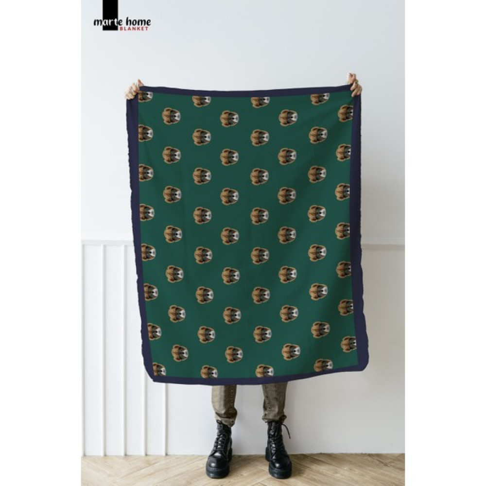 Marte Home Teddy Desenli Tek Taraf Baskılı 100X170 cm Polar Tv Battaniyesi - Yeşil - 100 x 170 cm Battaniye Fiyatı
