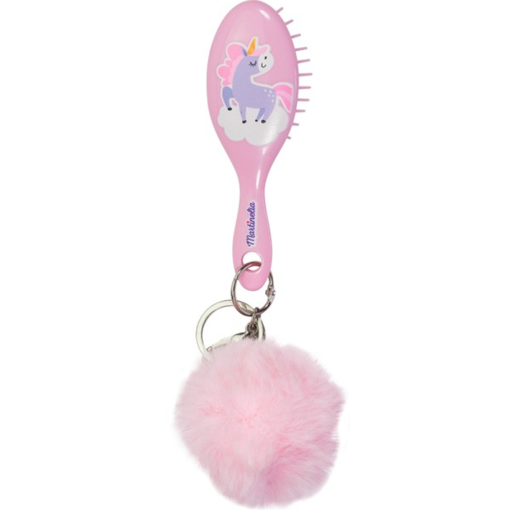 Martınelıa Ponponlu Mini Saç Fırçası - Açık Pembe Bebek Saç Fırça-Tarak Fiyatı