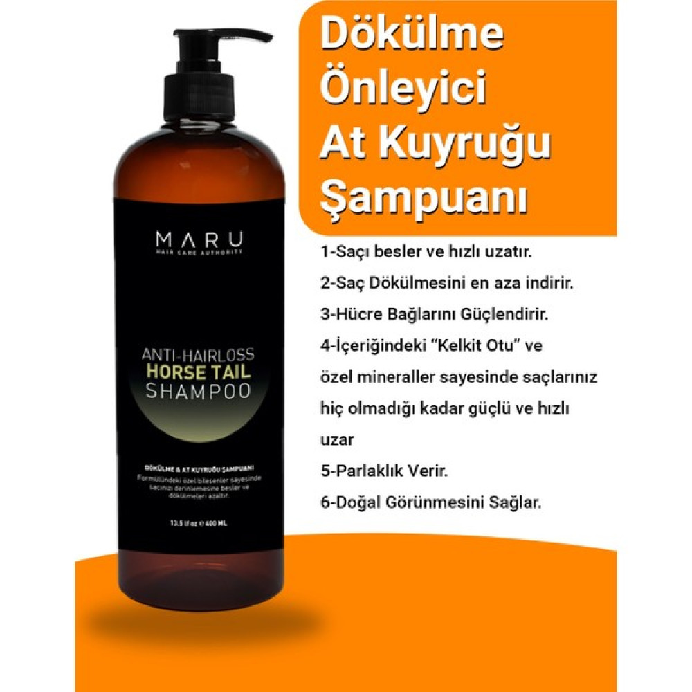 MARU Dökülme Önleyici Ve At Kuyruğu Şampuanı 400 ml Şampuan ve Saç Kremi Fiyatı