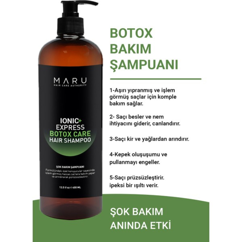 MARU Hassas Ve Işlem Görmüş Saçlar Için Botox Şok Bakım Şampuanı 400 ml Oto Boyaları Fiyatı