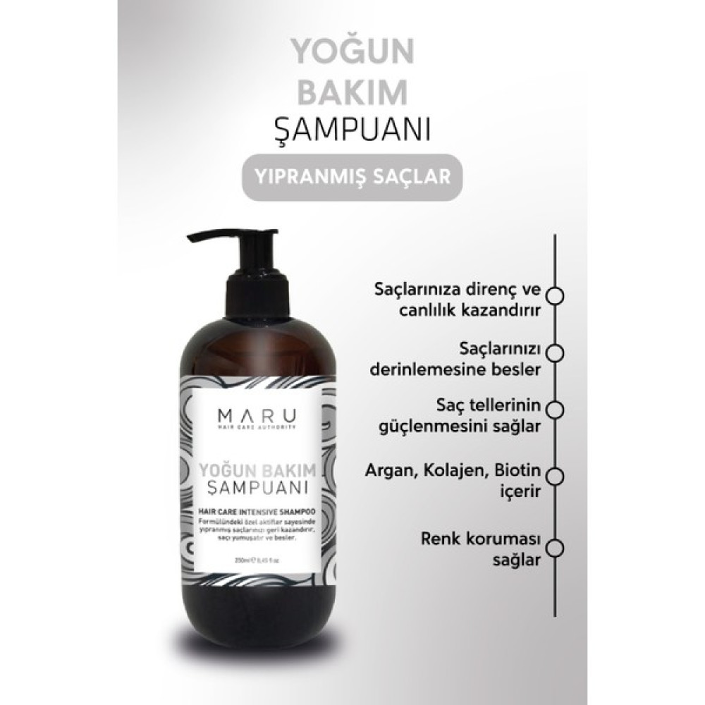 Maru Intensive Repair Yıpranmış Saçlar Için Yoğun Bakım Şampuanı 250 ml Oto Boyaları Fiyatı