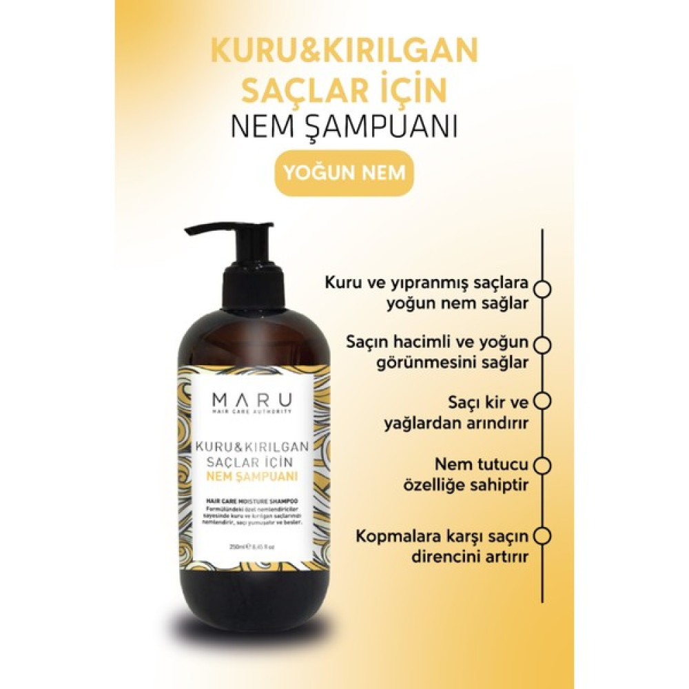 Maru Kuru ve Kırılgan Saçlar Için Nem Terapisi Şampuanı 250 ml Oto Boyaları Fiyatı