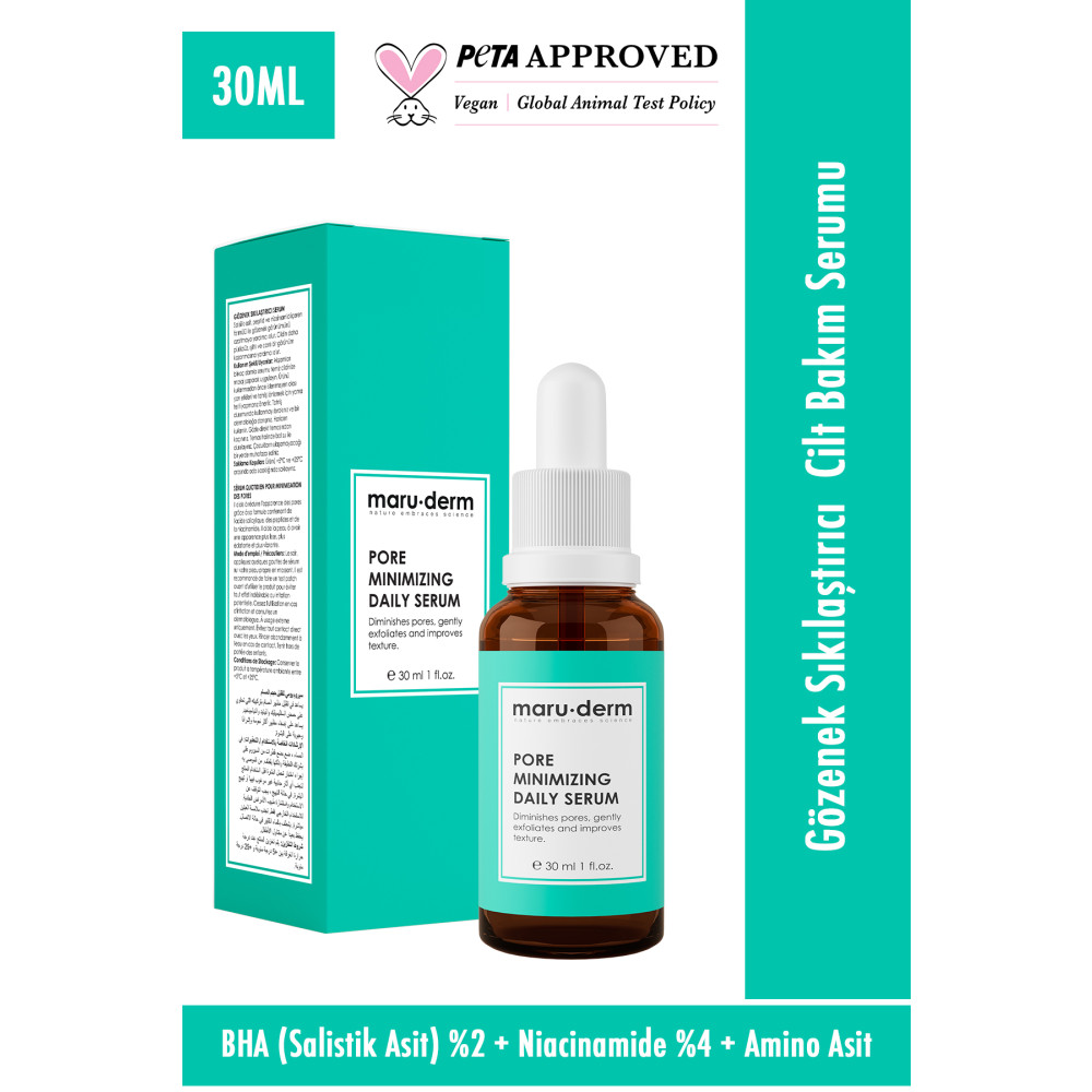 Maru.Derm Gözenek Sıkılaştırıcı Bha Ve Peptid Cilt Bakım Serumu 30 Ml Cilt ve Yüz Bakımı Fiyatı
