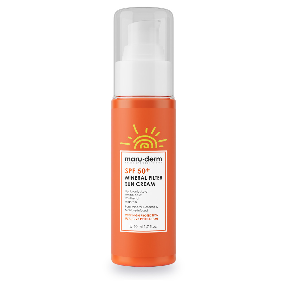 Maru.Derm Güneş Kremi | SPF 50+ %100 Mineral Filtre Güneş Kremi 50 ML Güneş Kremleri ve Losyonları Fiyatı
