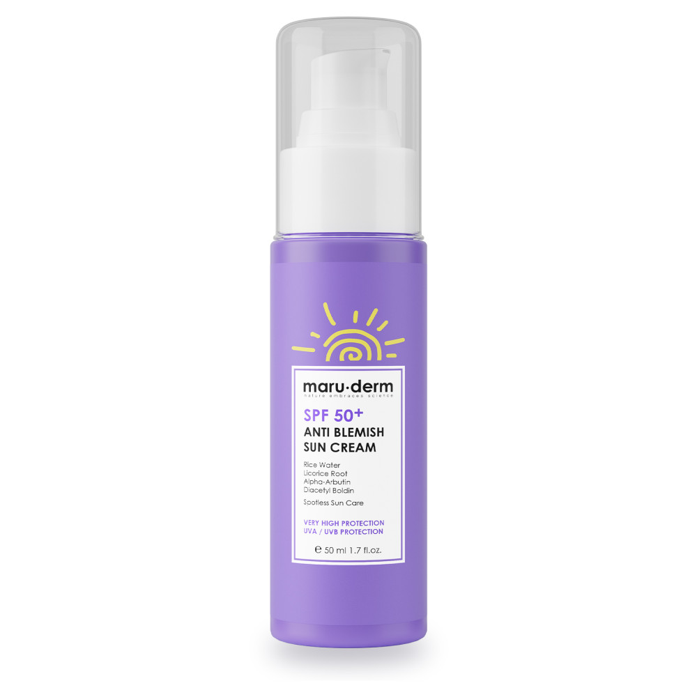Maru.Derm Güneş Kremi | SPF 50+ Leke Karşıtı Güneş Kremi 50 ML | Yeni Nesil Kore Filtreli Güneş Kremleri ve Losyonları Fiyatı