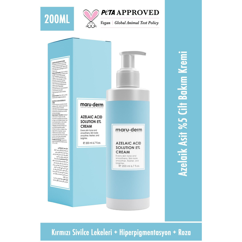 Maru.Derm Maruderm Azelaik Asit %5 Cilt Bakım Kremi 200 Ml Cilt ve Yüz Bakımı Fiyatı